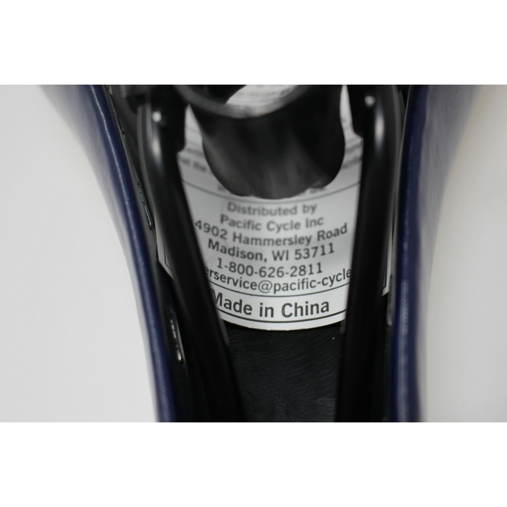 Pacific Bicycles Mountain Sports 10.5" Bicycle Seat Saddle VA23174 White Blue - Picture 11 of 12